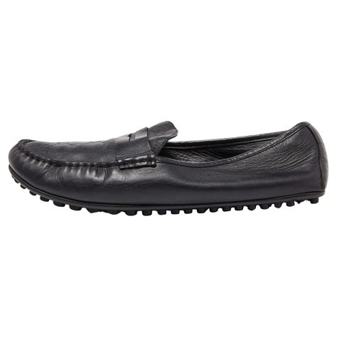 gucci black guccissima leather penny loafers|where to buy Gucci loafers.